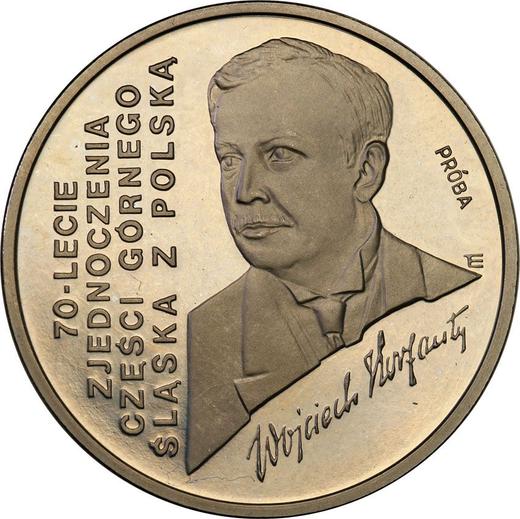 Revers Probe 100000 Zlotych 1992 MW ET "Wojciech Korfanty" Nickel - Münze Wert - Polen, III Republik Polen vor Stückelung