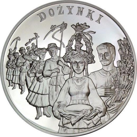 Реверс монеты - 20 злотых 2004 года MW NR "Дожинки" - цена серебряной монеты - Польша, III Республика после деноминации