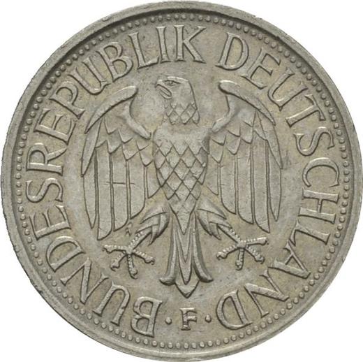 Rewers monety - 1 marka 1980 F - cena  monety - Niemcy, RFN
