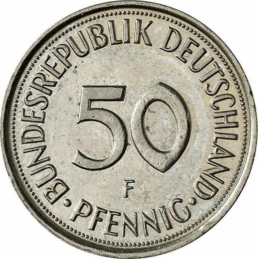 Anverso 50 Pfennige 1984 F - valor de la moneda  - Alemania, RFA