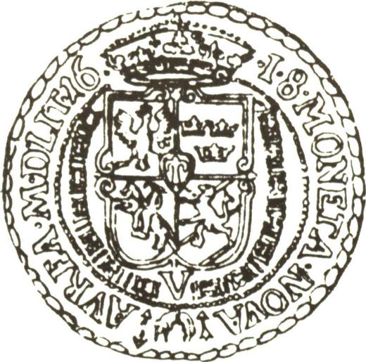 Реверс монеты - 5 дукатов 1618 года "Литва" - цена золотой монеты - Польша, Сигизмунд III Ваза