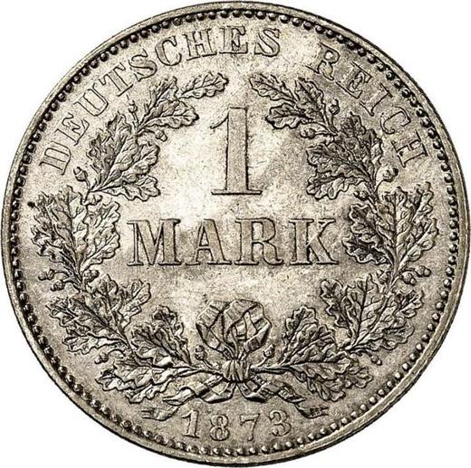 Аверс монеты - 1 марка 1873 года F "Тип 1873-1887" - цена серебряной монеты - Германия, Германская Империя
