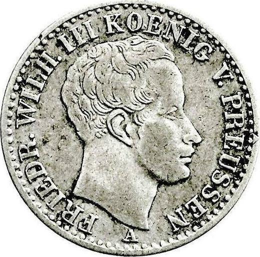 Awers monety - 1/6 talara 1824 A - cena srebrnej monety - Prusy, Fryderyk Wilhelm III