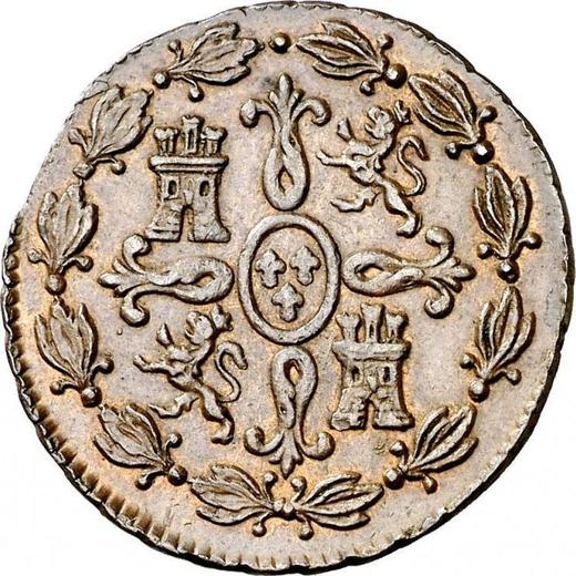 Revers 4 Maravedis 1827 "Typ 1816-1833" - Münze Wert - Spanien, Ferdinand VII