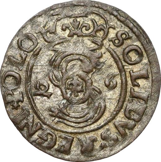 Аверс монеты - Шеляг 1626 года - цена серебряной монеты - Польша, Сигизмунд III Ваза