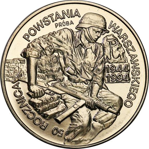 Reverse Pattern 100000 Zlotych 1994 MW ET "60th Anniversary of the Warsaw Uprising" Nickel -  Coin Value - Poland, III Republic before denomination