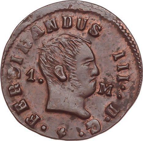 Аверс монеты - 1 мараведи 1833 года PP - цена  монеты - Испания, Фердинанд VII