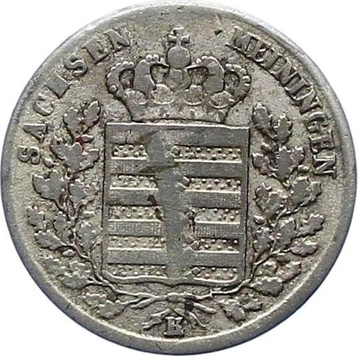 Anverso 6 Kreuzers 1835 K - valor de la moneda de plata - Sajonia-Meiningen, Bernardo II