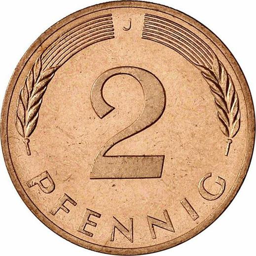 Аверс монеты - 2 пфеннига 1979 года J - цена  монеты - Германия, ФРГ