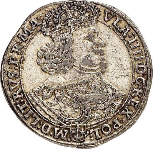 Аверс монеты - 2 талера 1647 года GP - цена серебряной монеты - Польша, Владислав IV