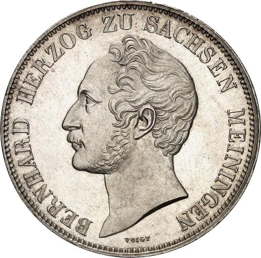 Awers monety - Dwutalar 1841 - cena srebrnej monety - Saksonia-Meiningen, Bernard II