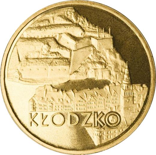 Reverso 2 eslotis 2007 MW UW "Kłodzko" - valor de la moneda  - Polonia, República moderna
