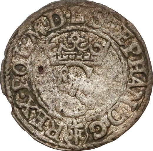 Аверс монеты - Шеляг 1581 года - цена серебряной монеты - Польша, Стефан Баторий