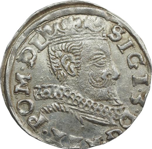 Аверс монеты - Трояк (3 гроша) 1598 года HK K "Всховский монетный двор" - цена серебряной монеты - Польша, Сигизмунд III Ваза