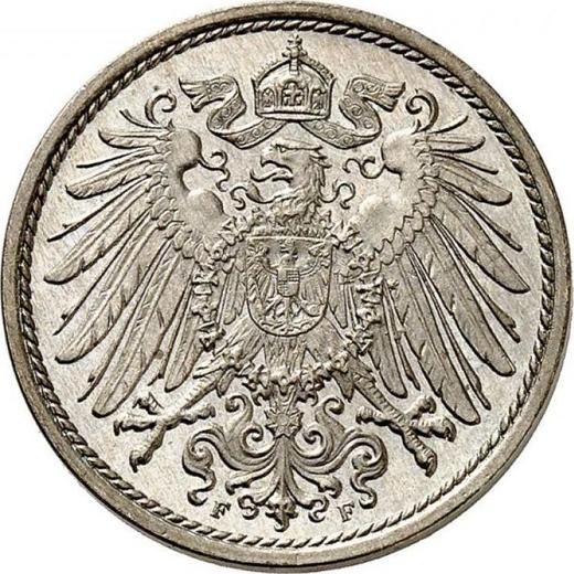Reverso 10 Pfennige 1905 F "Tipo 1890-1916" - valor de la moneda  - Alemania, Imperio alemán