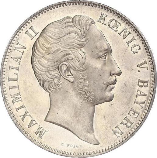 Anverso 2 táleros 1849 "Orlando di Lasso" - valor de la moneda de plata - Baviera, Maximilian II