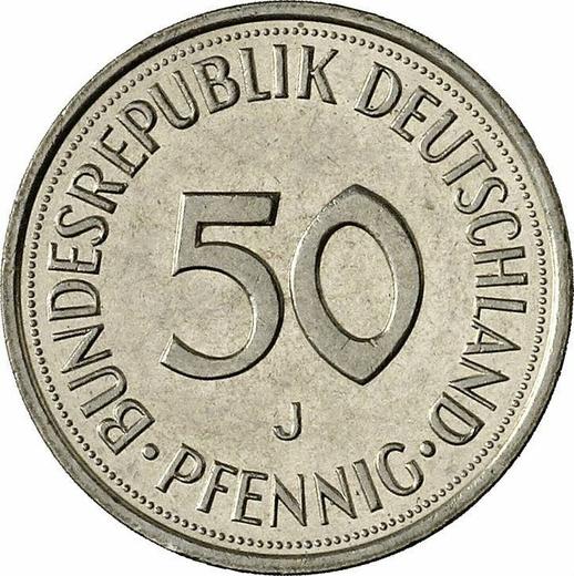 Аверс монеты - 50 пфеннигов 1976 года J - цена  монеты - Германия, ФРГ