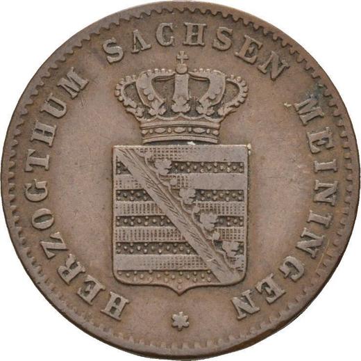 Awers monety - 2 fenigi 1863 - cena  monety - Saksonia-Meiningen, Bernard II