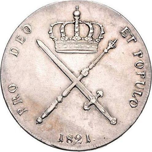 Rewers monety - Talar 1821 "Typ 1809-1825" - cena srebrnej monety - Bawaria, Maksymilian I