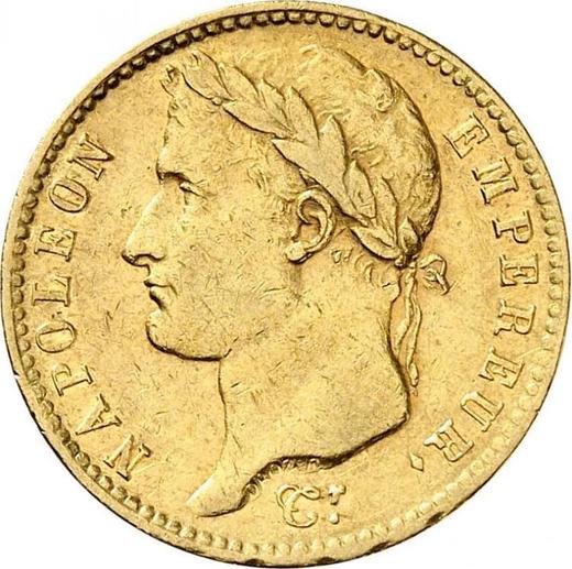 Obverse 20 Francs 1812 M "Type 1809-1815" Toulouse - France, Napoleon I