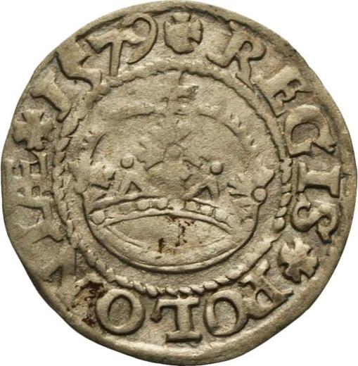 Аверс монеты - Полугрош (1/2 гроша) 1579 года - цена серебряной монеты - Польша, Стефан Баторий