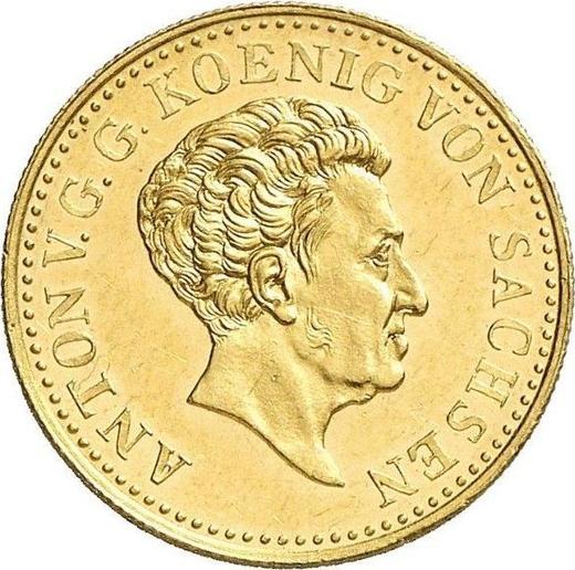 Аверс монеты - Дукат 1836 года G - цена золотой монеты - Саксония-Альбертина, Антон