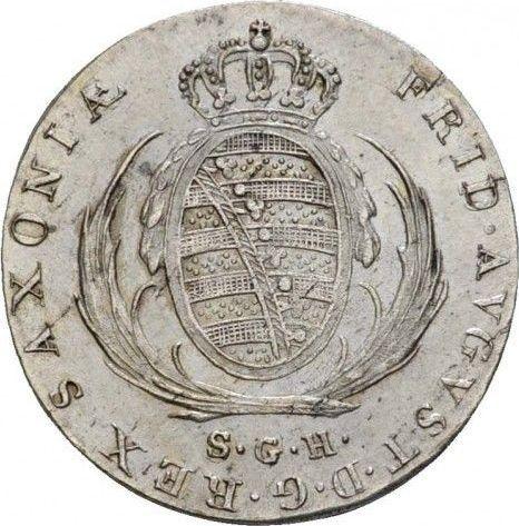 Аверс монеты - 1/12 талера 1806 года S.G.H. - цена серебряной монеты - Саксония-Альбертина, Фридрих Август I