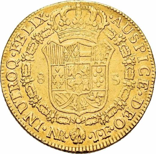 Реверс монеты - 8 эскудо 1815 года NR JF - цена золотой монеты - Колумбия, Фердинанд VII