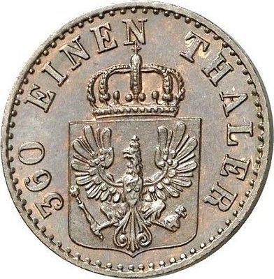 Аверс монеты - 1 пфенниг 1856 года A - цена  монеты - Пруссия, Фридрих Вильгельм IV