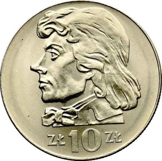 Реверс монеты - 10 злотых 1972 года MW "200 лет со дня смерти Тадеуша Костюшко" Медно-никель - цена  монеты - Польша, Народная Республика