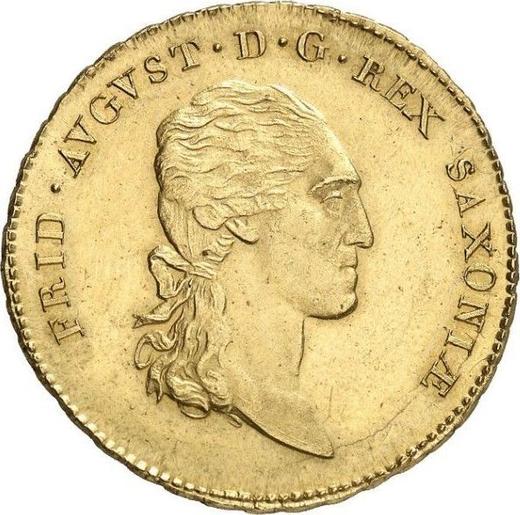 Awers monety - 10 talarów 1809 S.G.H. - cena złotej monety - Saksonia, Fryderyk August I