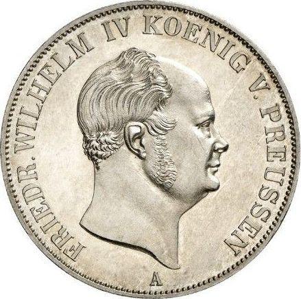 Anverso 2 táleros 1858 A - valor de la moneda de plata - Prusia, Federico Guillermo IV