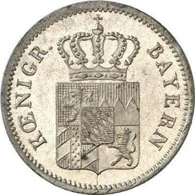 Аверс монеты - 1 крейцер 1854 года - цена серебряной монеты - Бавария, Максимилиан II