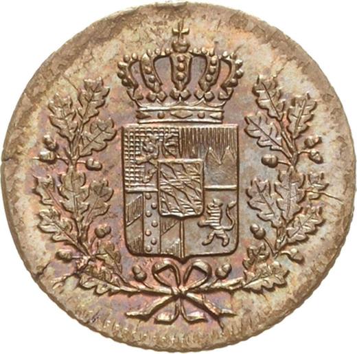 Anverso Heller 1853 - valor de la moneda  - Baviera, Maximilian II
