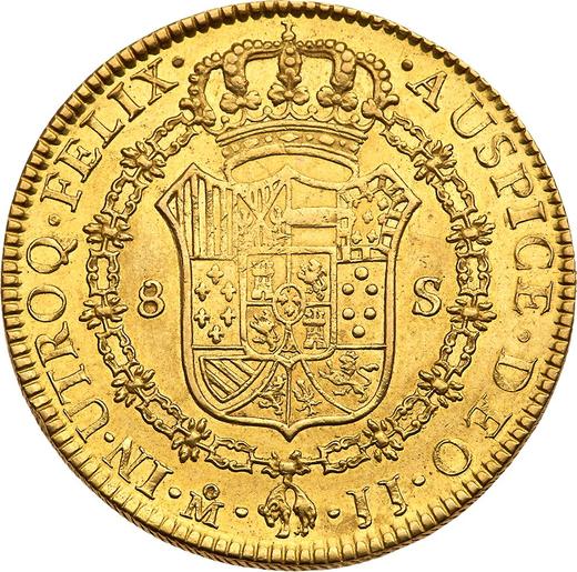 Реверс монеты - 8 эскудо 1818 года Mo JJ - цена золотой монеты - Мексика, Фердинанд VII