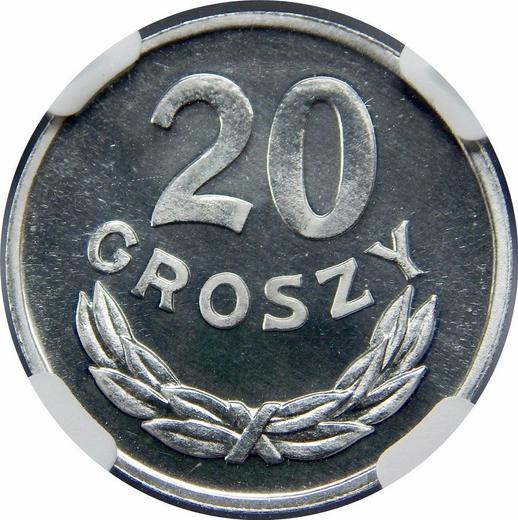 Реверс монеты - 20 грошей 1981 года MW - цена  монеты - Польша, Народная Республика