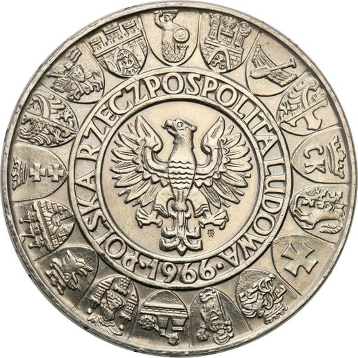 Obverse Pattern 100 Zlotych 1960 "Mieszko and Dabrowka" Nickel -  Coin Value - Poland, Peoples Republic