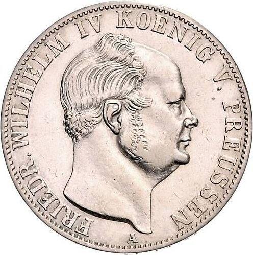 Аверс монеты - Талер 1856 года A - цена серебряной монеты - Пруссия, Фридрих Вильгельм IV