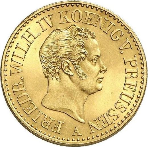 Аверс монеты - 2 фридрихсдора 1841 года A - цена золотой монеты - Пруссия, Фридрих Вильгельм IV