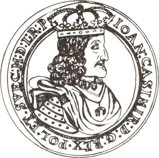 Avers Probe 5 Dukaten 1661 GBA - Goldmünze Wert - Polen, Johann II Kasimir