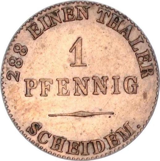 Reverso 1 Pfennig 1840 - valor de la moneda  - Anhalt-Dessau, Leopoldo Federico