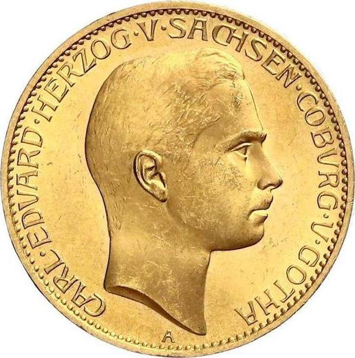 Аверс монеты - 20 марок 1905 года A "Саксен-Кобург-Гота" - цена золотой монеты - Германия, Германская Империя