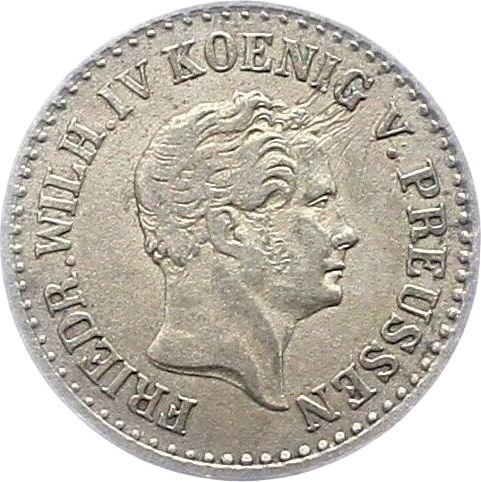 Anverso 1 Silber Groschen 1842 D - valor de la moneda de plata - Prusia, Federico Guillermo IV