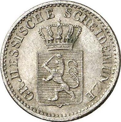 Obverse Kreuzer 1858 - Silver Coin Value - Hesse-Darmstadt, Louis III