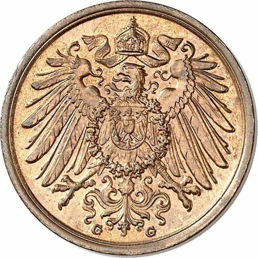 Reverso 2 Pfennige 1907 G "Tipo 1904-1916" - valor de la moneda  - Alemania, Imperio alemán