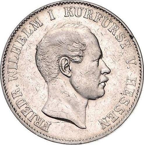 Anverso Tálero 1860 C.P. - valor de la moneda de plata - Hesse-Cassel, Federico Guillermo