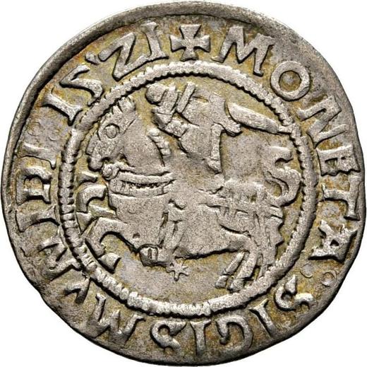 Аверс монеты - Полугрош (1/2 гроша) 1521 года "Литва" - цена серебряной монеты - Польша, Сигизмунд I Старый