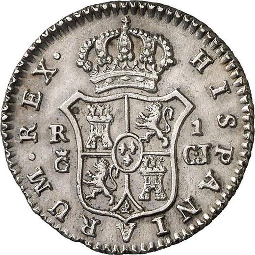 Revers 1 Real 1813 c CJ "Typ 1811-1833" - Silbermünze Wert - Spanien, Ferdinand VII