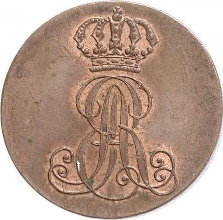 Аверс монеты - 2 пфеннига 1838 года A - цена  монеты - Ганновер, Эрнст Август