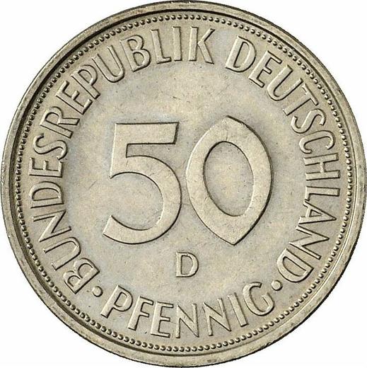 Anverso 50 Pfennige 1974 D - valor de la moneda  - Alemania, RFA